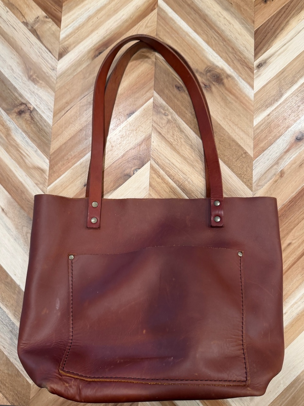Portland Leather Small Tote Bag
